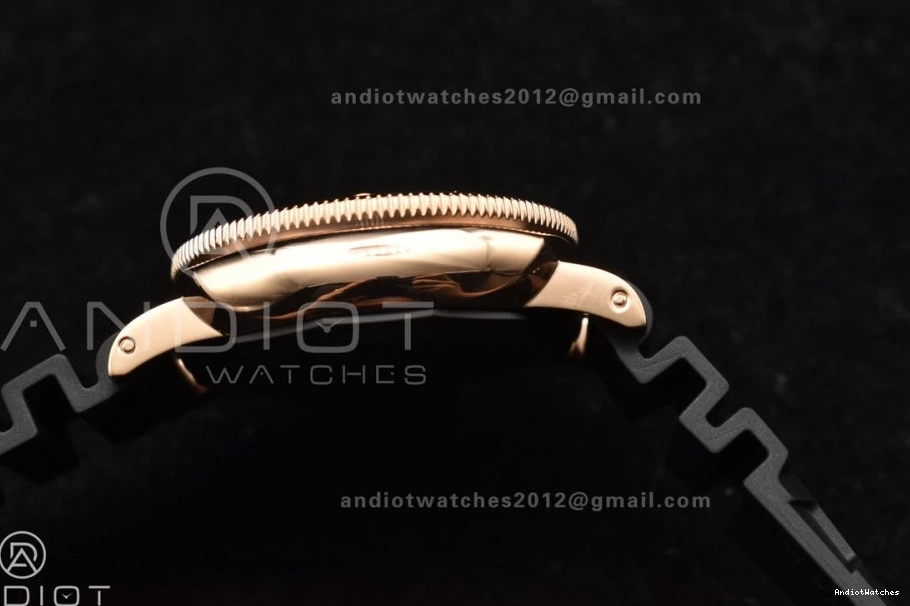 on Best Dial Black P 992 PAM2164 Strap 42mm Submersible Edition Black Rubber VSF WrinkleFree 0211